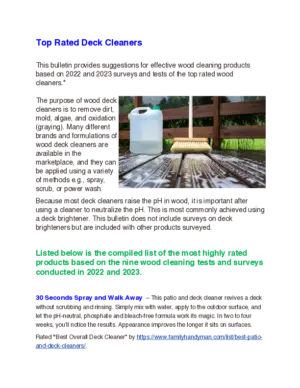 Top Rated Wood Deck Cleaners 2023 preview