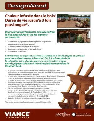Designwood Fact Sheet - French preview
