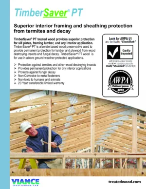 TimberSaver PT 20-Year Limited Warranty preview
