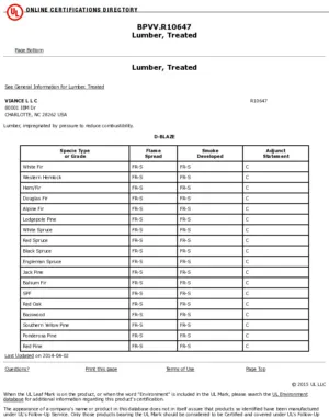 D-Blaze UL BPVV7.R10647 Treated Lumber preview